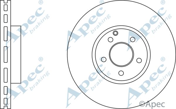 APEC BRAKING Jarrulevy DSK2617